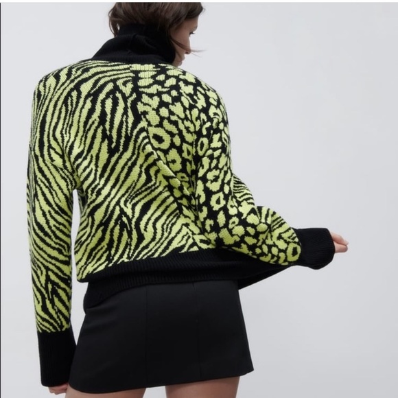 ZARA Printed Knit Sweater - Picture 8 of 8